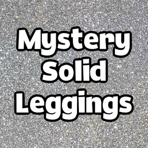 Mystery SOLID distressed leggings