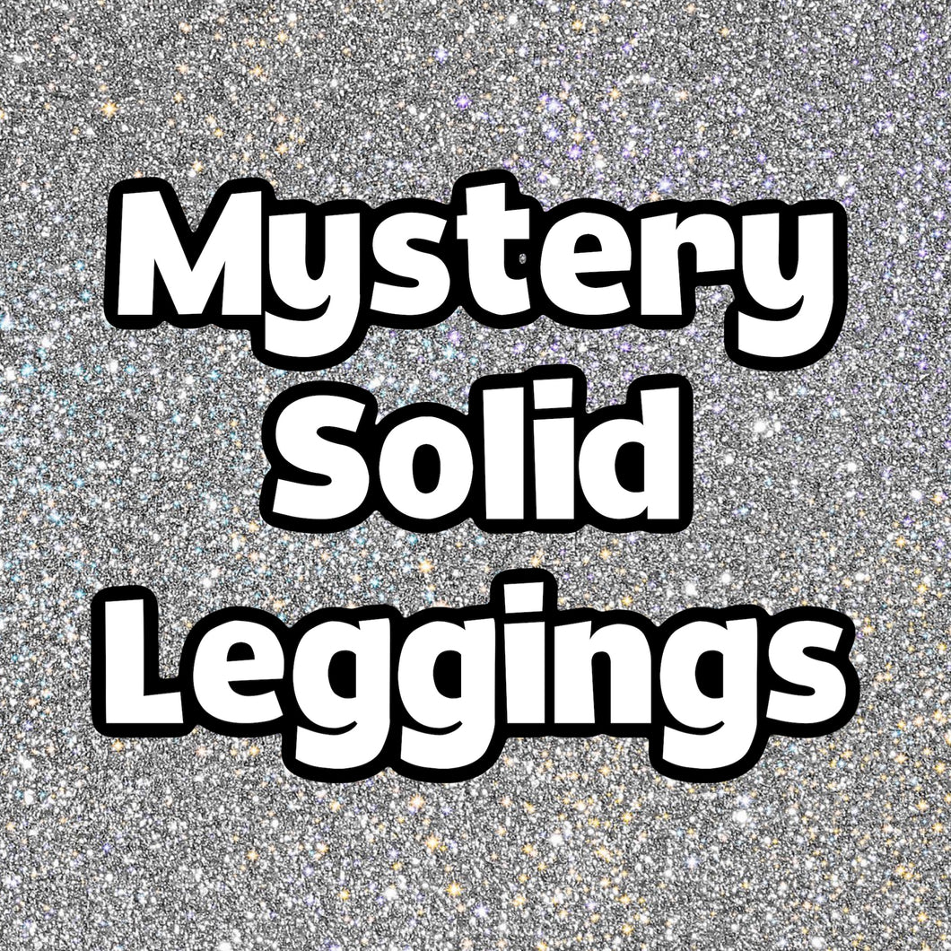 Mystery SOLID distressed leggings